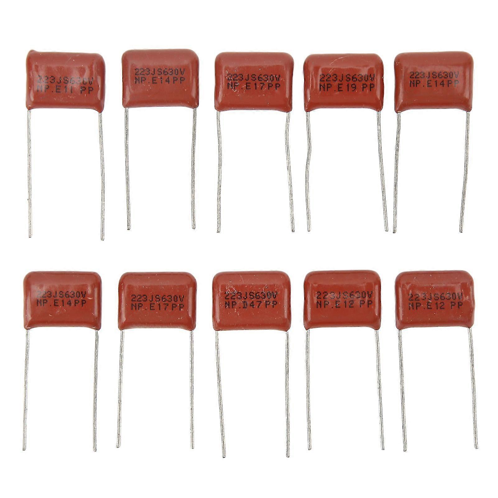 10st Gitarr Kondensator Volymkontroll Tonkondensator För Elgitarr Bas Mörkröd