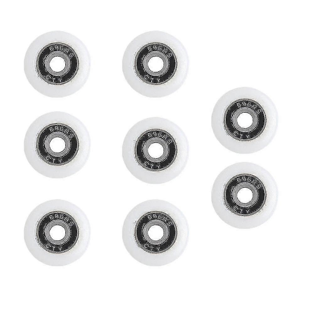 Ensemble de 8 roues de remplacement pour porte de douche de 19-29mm de diamètre