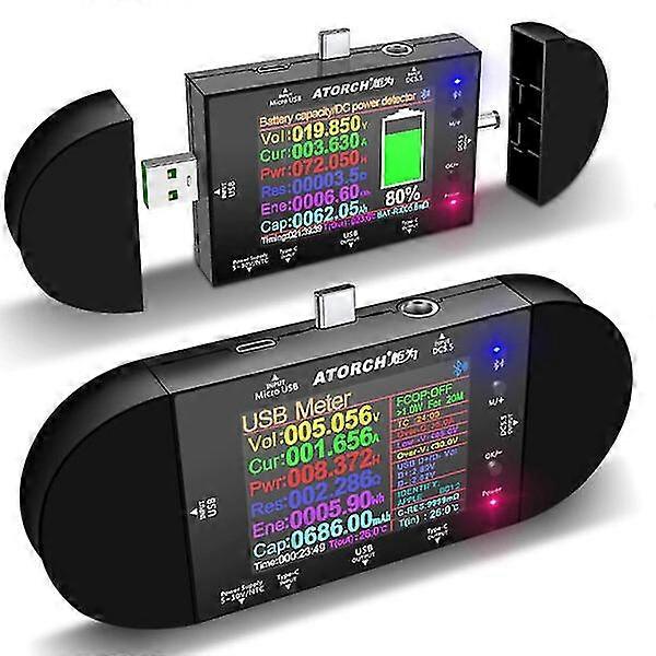 USB-Tester Typ-C digitales Voltmeter Amperemeter Power Bank Spannungsdetektor