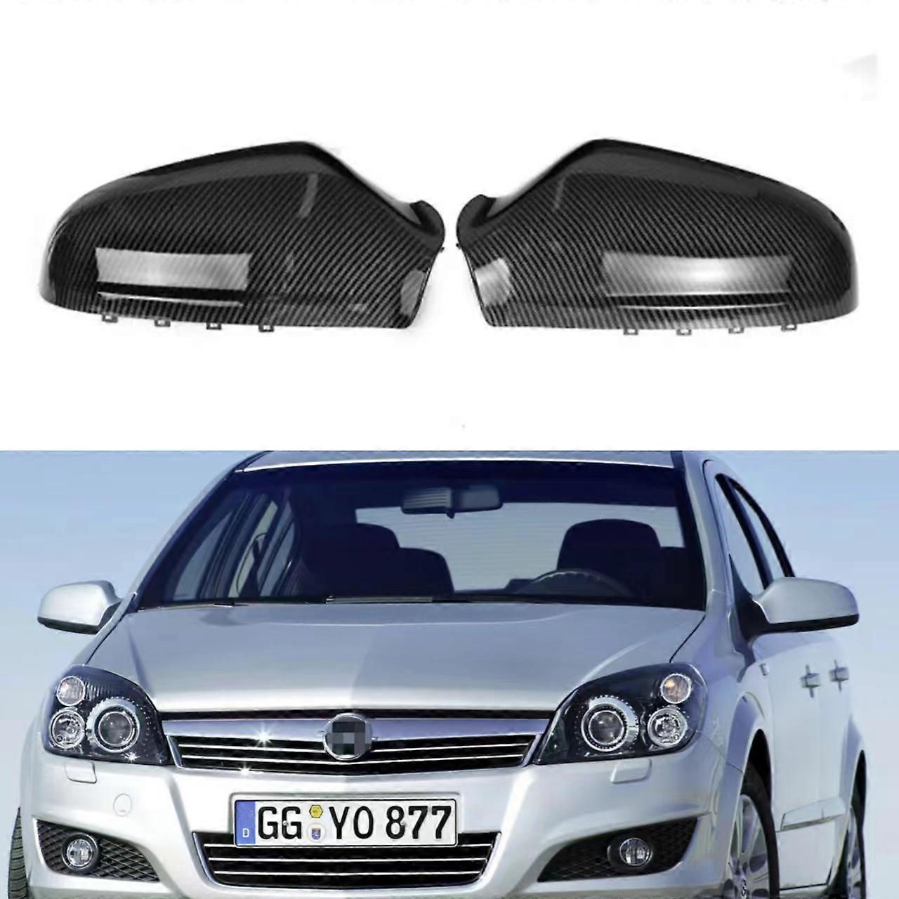 Εφαρμόσιμο στο Opel Vauxhall Astra H, κάλυμμα καθρεπτών, μοτίβο ανθρακονημάτων, διακόσμηση κελύφους καθρεπτών