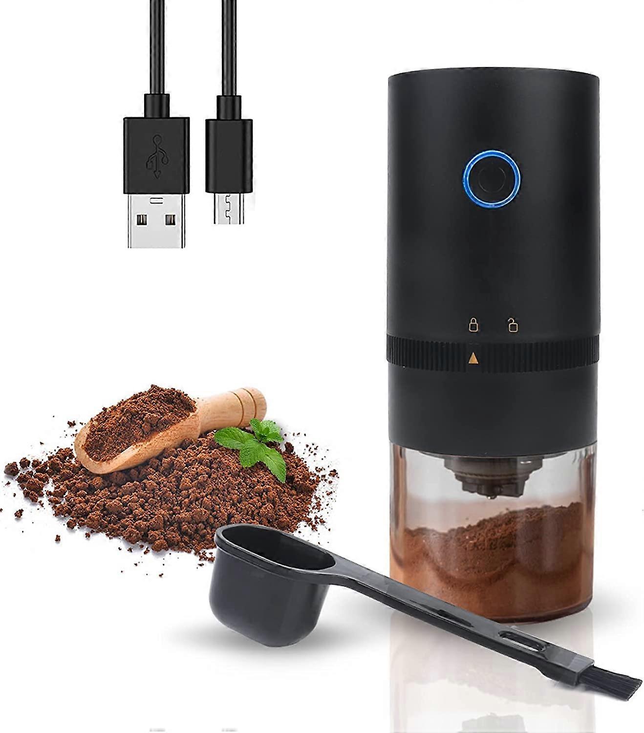 Portable Electric Coffee Grinder, Compact Automatic Cone Grinder