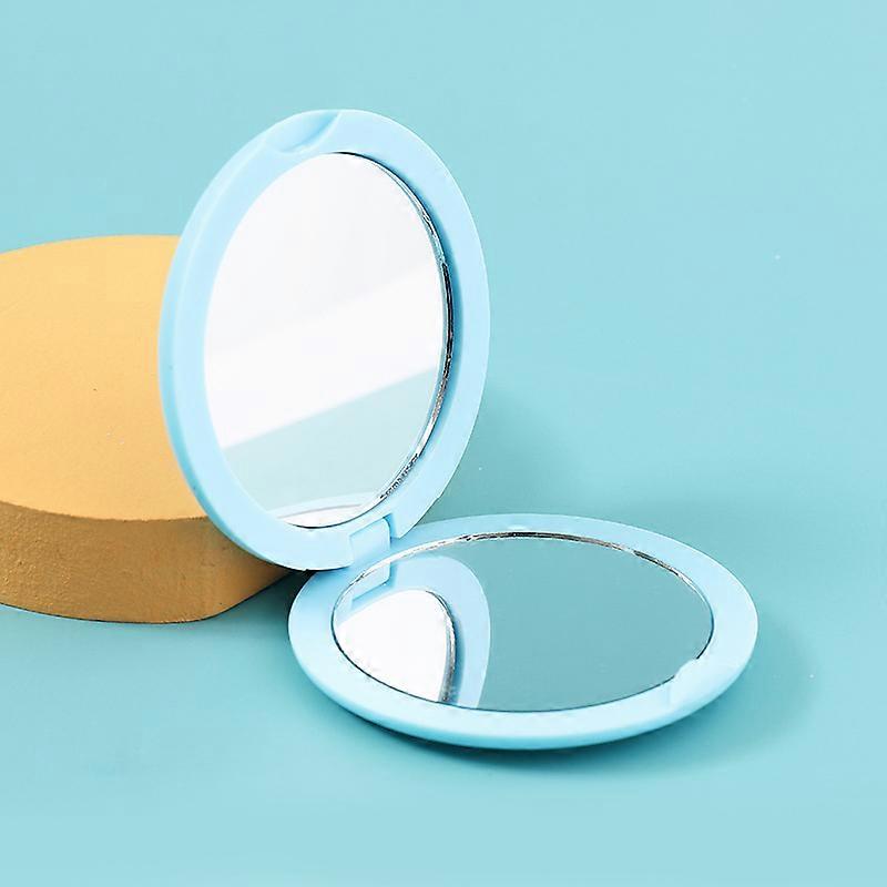 2Pcs Makeup Mirror, Round Folding Mirror 6.8 Cm, Professional Double-sided Make Up Mirror