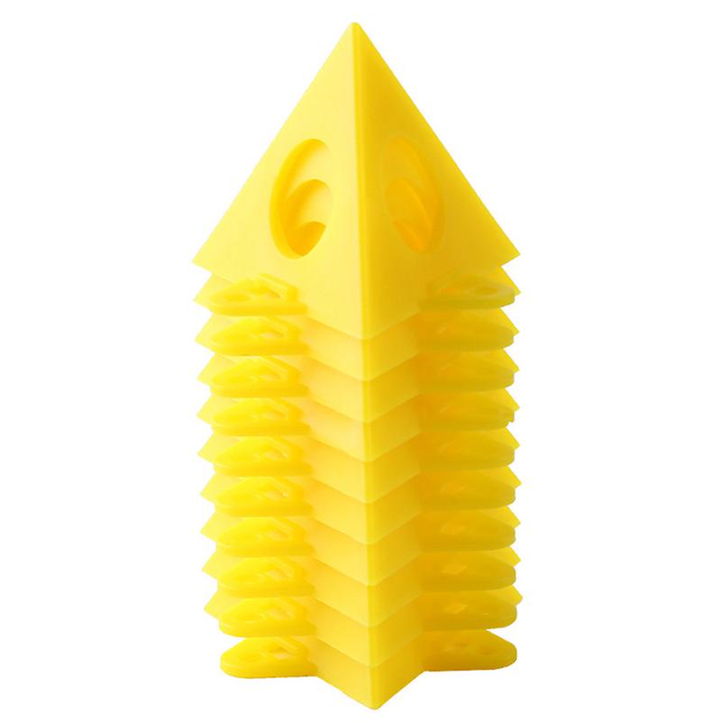 10pcs Yellow Pyramid Bracket Woodworking Paint Holder