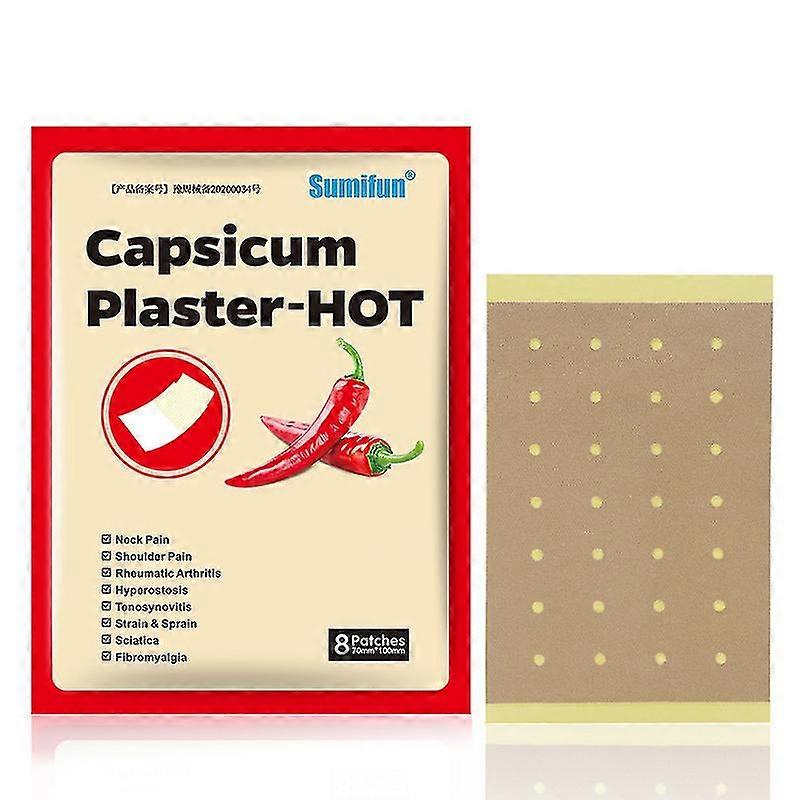 Smertelindrende plaster Chili Patch 8 Patch Poser Gipsplaster Boris
