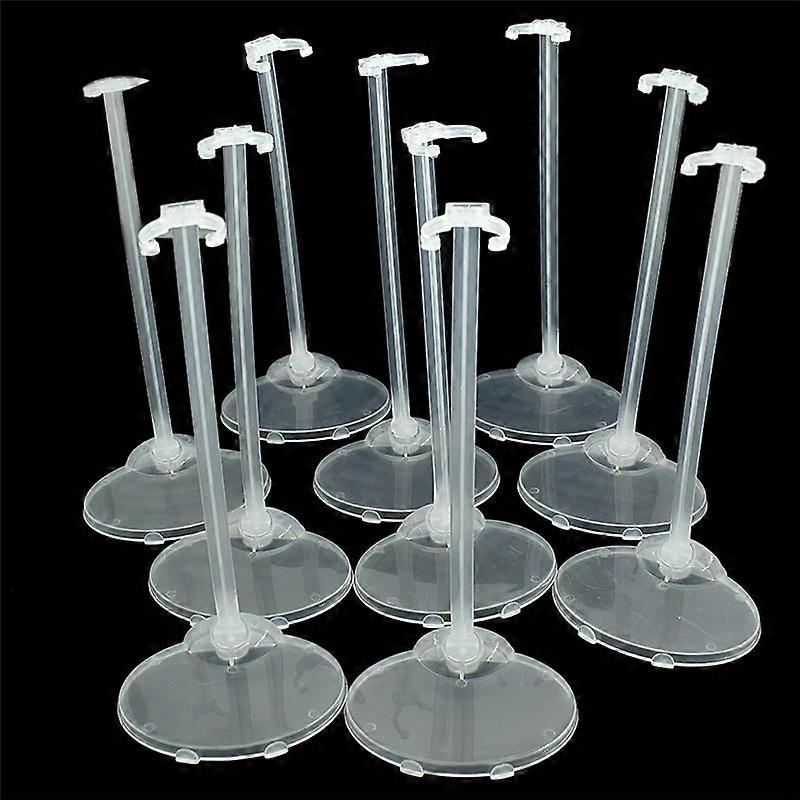 10PCS / lot Support de support transparent pour poupées Clear Color Toy Figure Display Holder Prop Up Mannequin Model