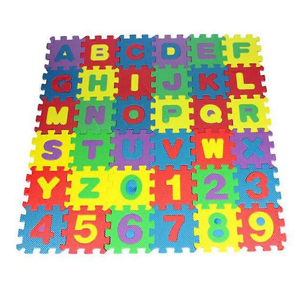 36pcs Number Alphabet Puzzle Foam Maths Educational Toy Gift-r