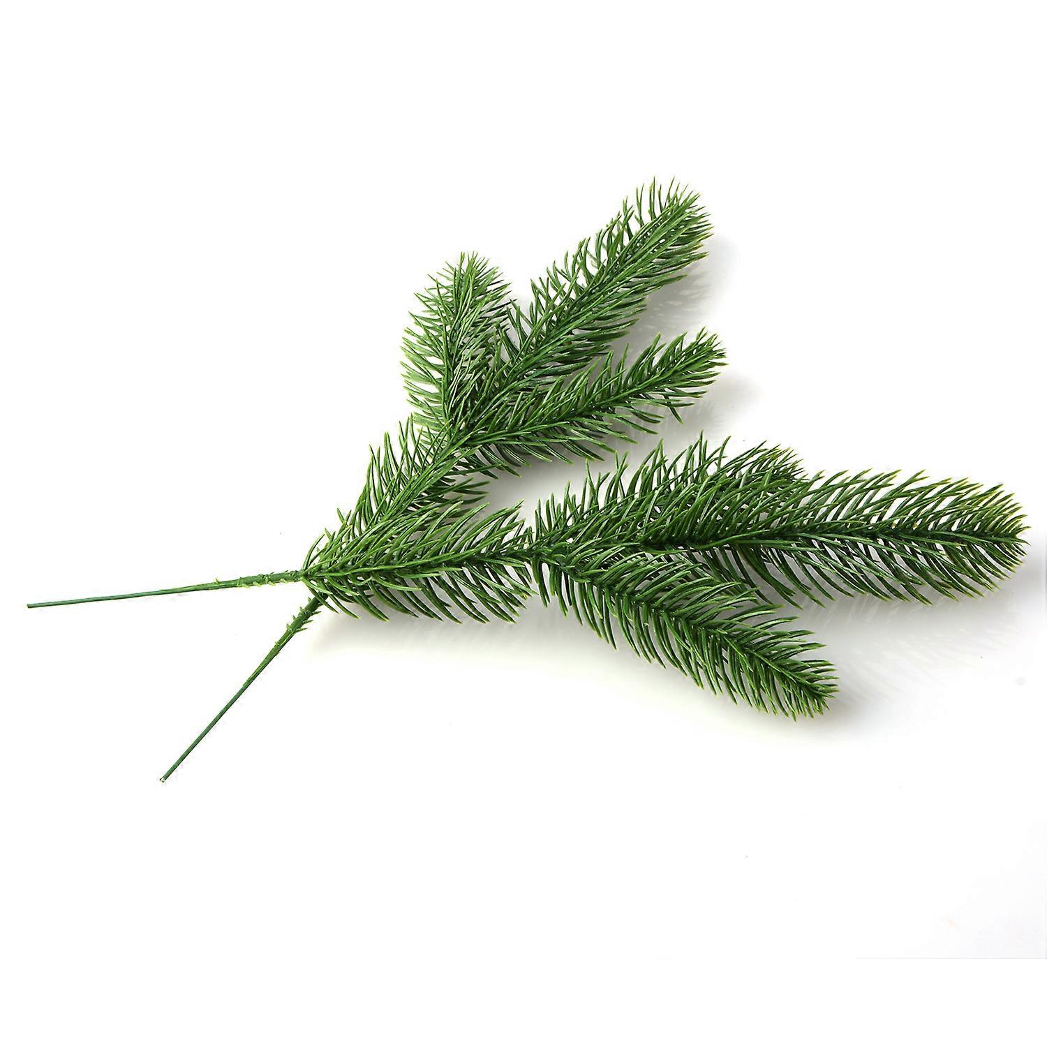WENYI 50pcs Kiefernzweige Kiefernnadeln, Weihnachtsbaum Blumen, Simulation Pflanze Wandmaterialien 24cm / 9.45in