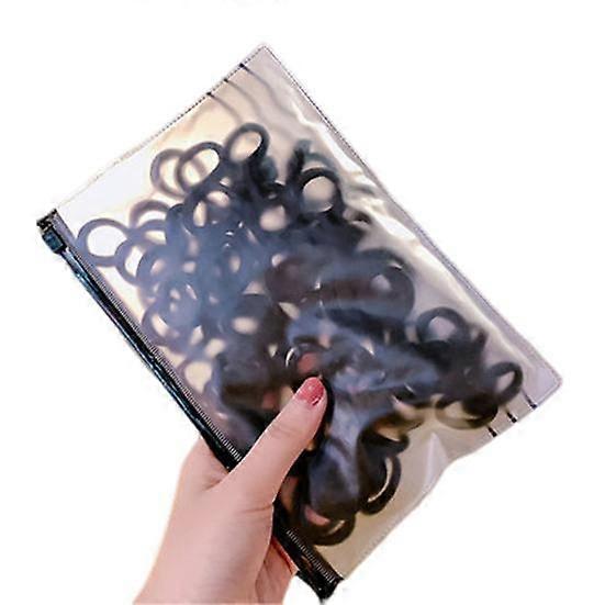 100pcs colorido laços de cabelo suave toalha anel material elásticos anéis de cabelo styling leve versátil acessórios