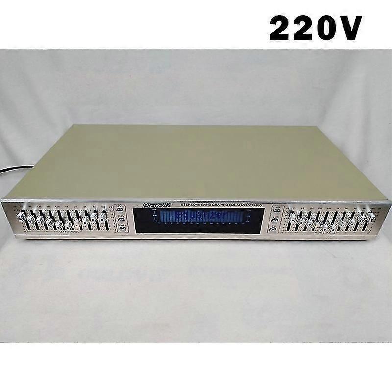 Hifi Eq665 المعادل مكافئ خلاط متوازن مزدوج 10 مقطع ستيريو نغمة Preamp جيد