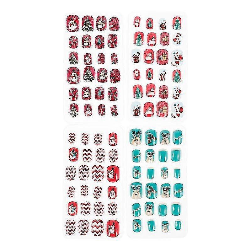 96pcsキッズ偽爪