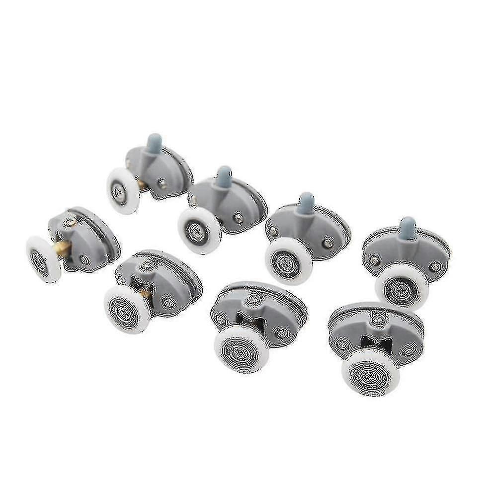 ナイロンシングルポップアッププーリーランナーホイールシャワーキャビンスライディングガラスドアローラー8pcs-25mm