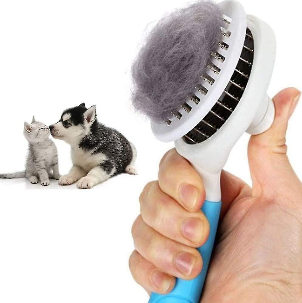 Cat Brush Self-cleaning Plucking Brush Removes Undercoat