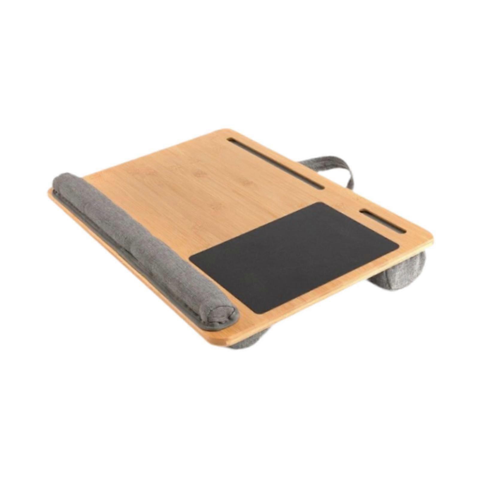 Laptop Lap Desk with Cushion with Tablet Phone Holder for Travel Office Sofa
