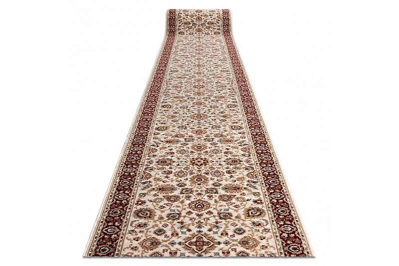 Runner Wool NAIN Ornament, flowers 6999 51063 beige / claret 80cm