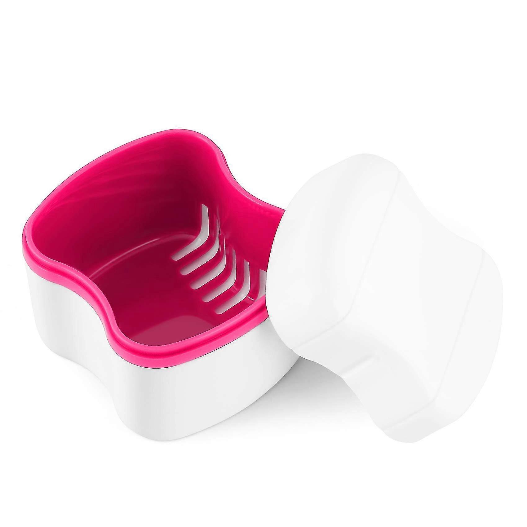 Dental Retainer Case With Flushable Basketpink)
