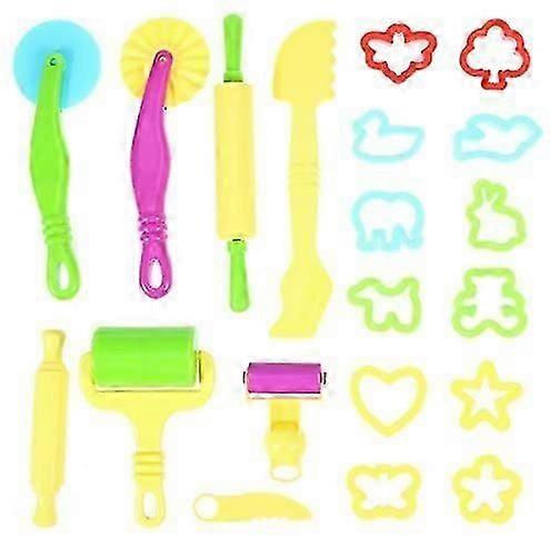 Clay Models Dough Tools Kit Smart Clay Tool Gift with Molds 20pcs Random Color