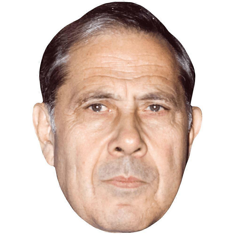 Charles Pasqua (grått hår) kändismask, platt kortansikte