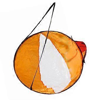 Voile de kayak portable avec fenêtre transparente Voile de kayak downwind pliable Voile de planche à voile de remplacement pour canoës de kayak rouge