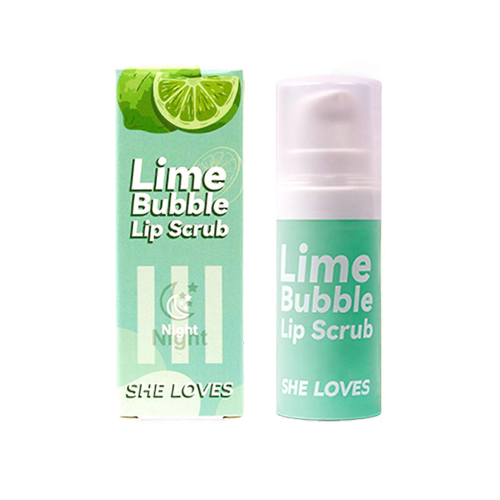 Bubble Baume à Lèvres Hydratant Lèvres Masque de Sommeil Crème Réparatrice Gommage Soin Double Effet Fraise Nourrissant Exfoliant Citron vert