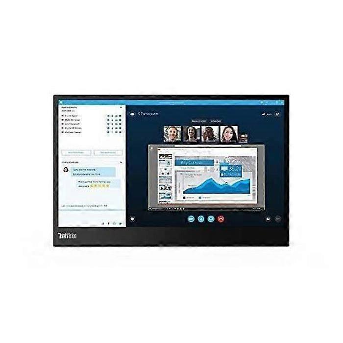 Portable Monitor - Lenovo - ThinkVision M14 - 14" - Full HD - USB-C - LED