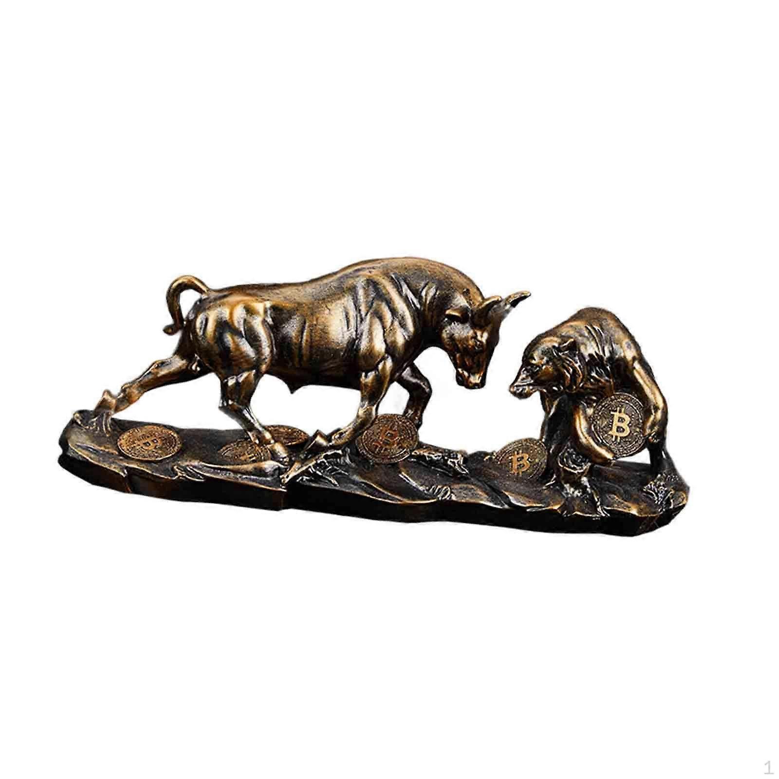 Statue, Animal Sculpture, Realtic Decorative Ornament, Bear Figurine for Table
