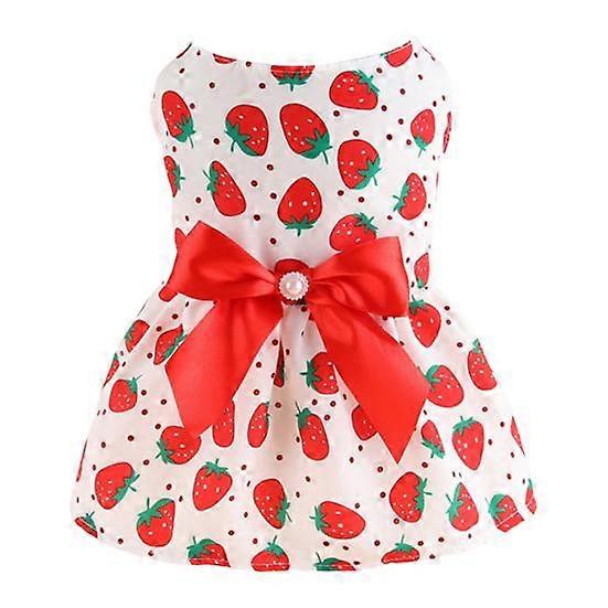 Decorative Sweat-absorbent Puppy Clothing Durable Princess Style Bow Pet Skirt