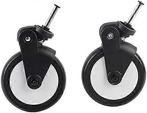 Replacement Stroller Wheels, Front/Rear Stroller Wheels, 360 Degree Rotation, Durable and Wear-Resistant for Yoyo Yoya Stroller (A Pair of Front Whee