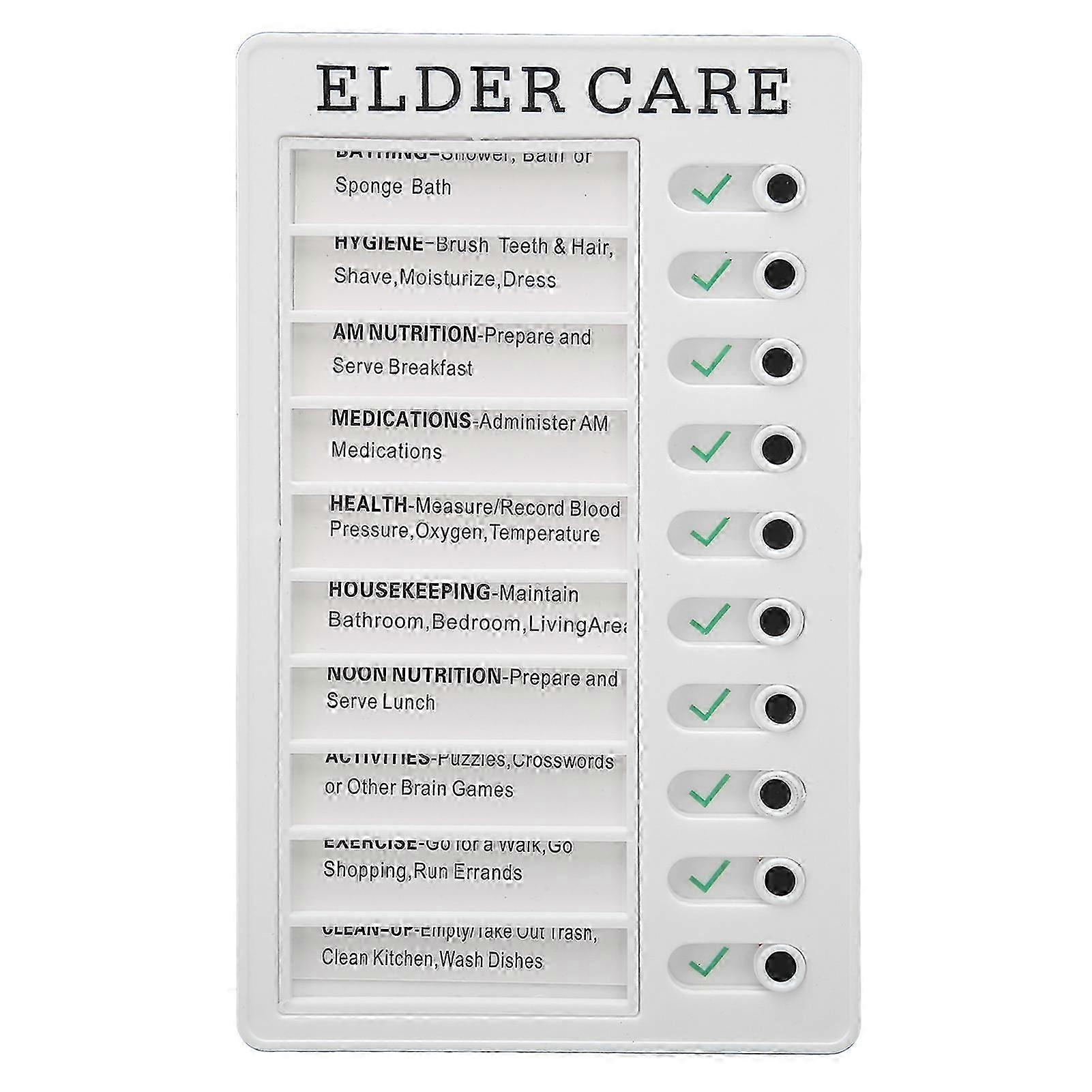 RV Checklist Board Slider Design Removable Paper Light Portable Durable ABS Chore Chart for Family Office Travel