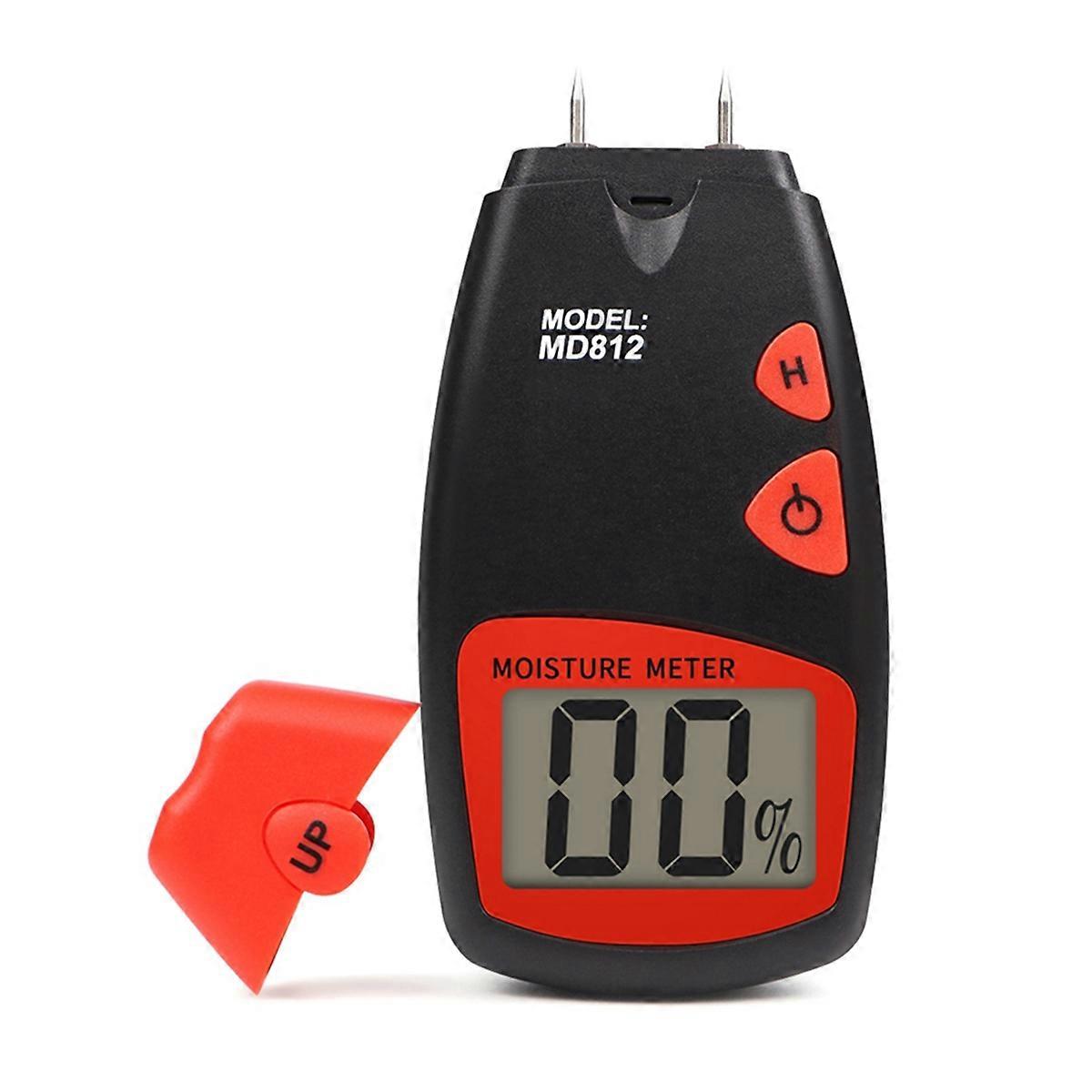 Timber Digital Moisture Tester Paper Water Contain Tester 5% to 40% Water Content Measurement for Wood Bamboo Cotton