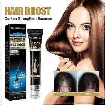 Hair Boost Darken Strengthen Essence, Massagem do Couro Cabeludo Hidratação Raízes do Cabelo Espesso Suave Hair Care Ball