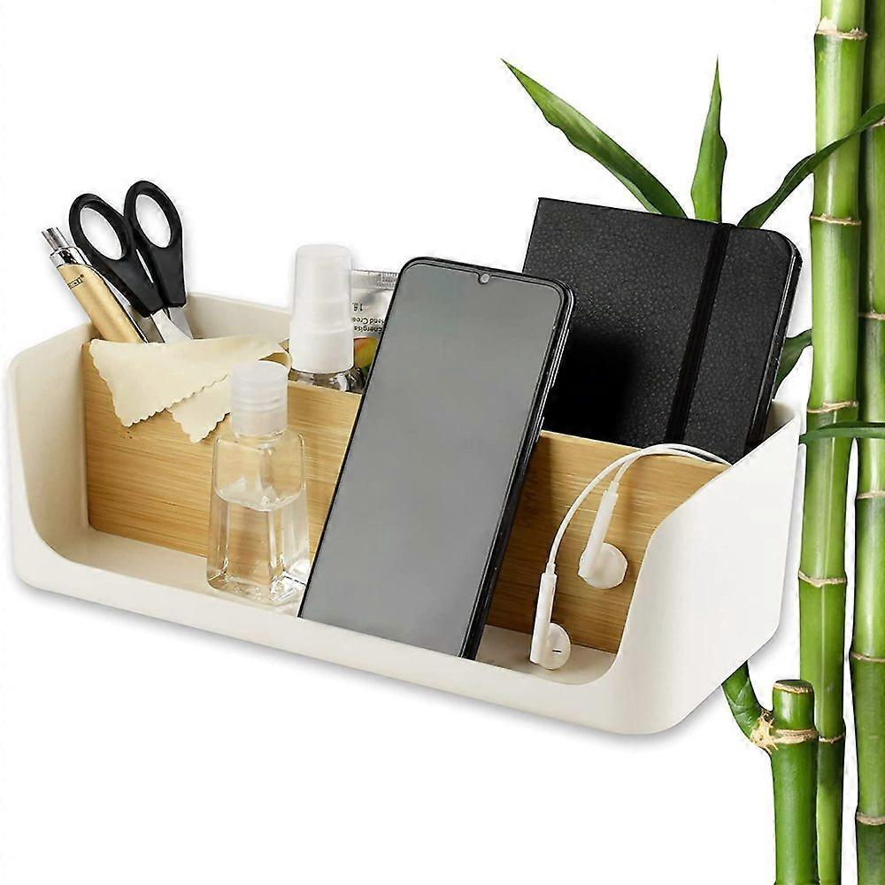 Desktop Organizer, Stylish Appearance Suitable As Office Decor, Large Black ABS With Magnetic Connection For Movable And Adjustable Assembly