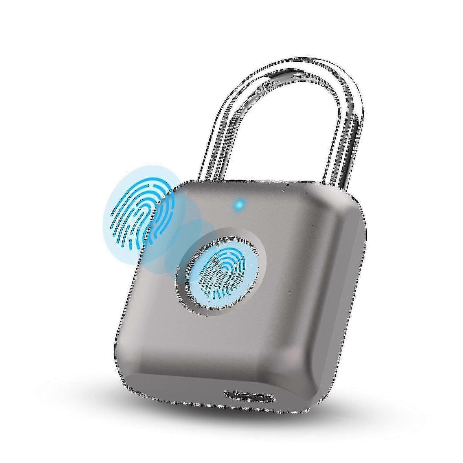 Fingerprint Padlock, Smart Padlock, Waterproof, Usb Rechargeable