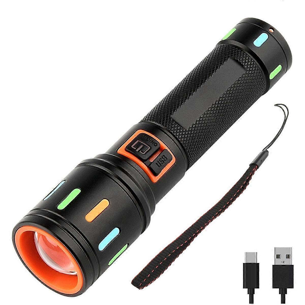 Rechargeable Flashlight LED Flashlight, Adjustable Focus, Powerful Flashlights for Camping, Home Us