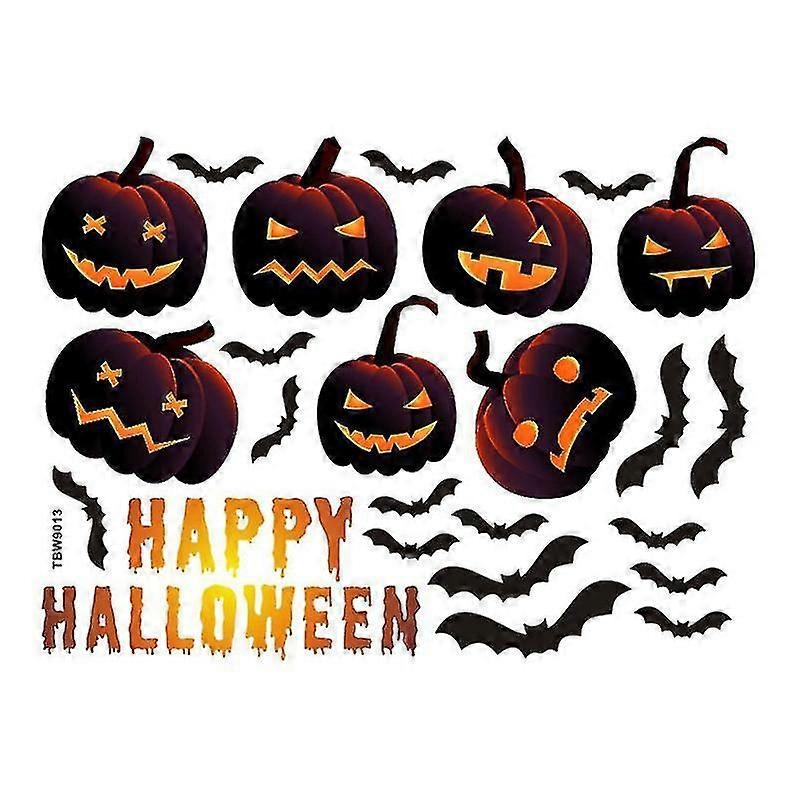 1pcs Pumpkin Sticker For Halloween Decorations