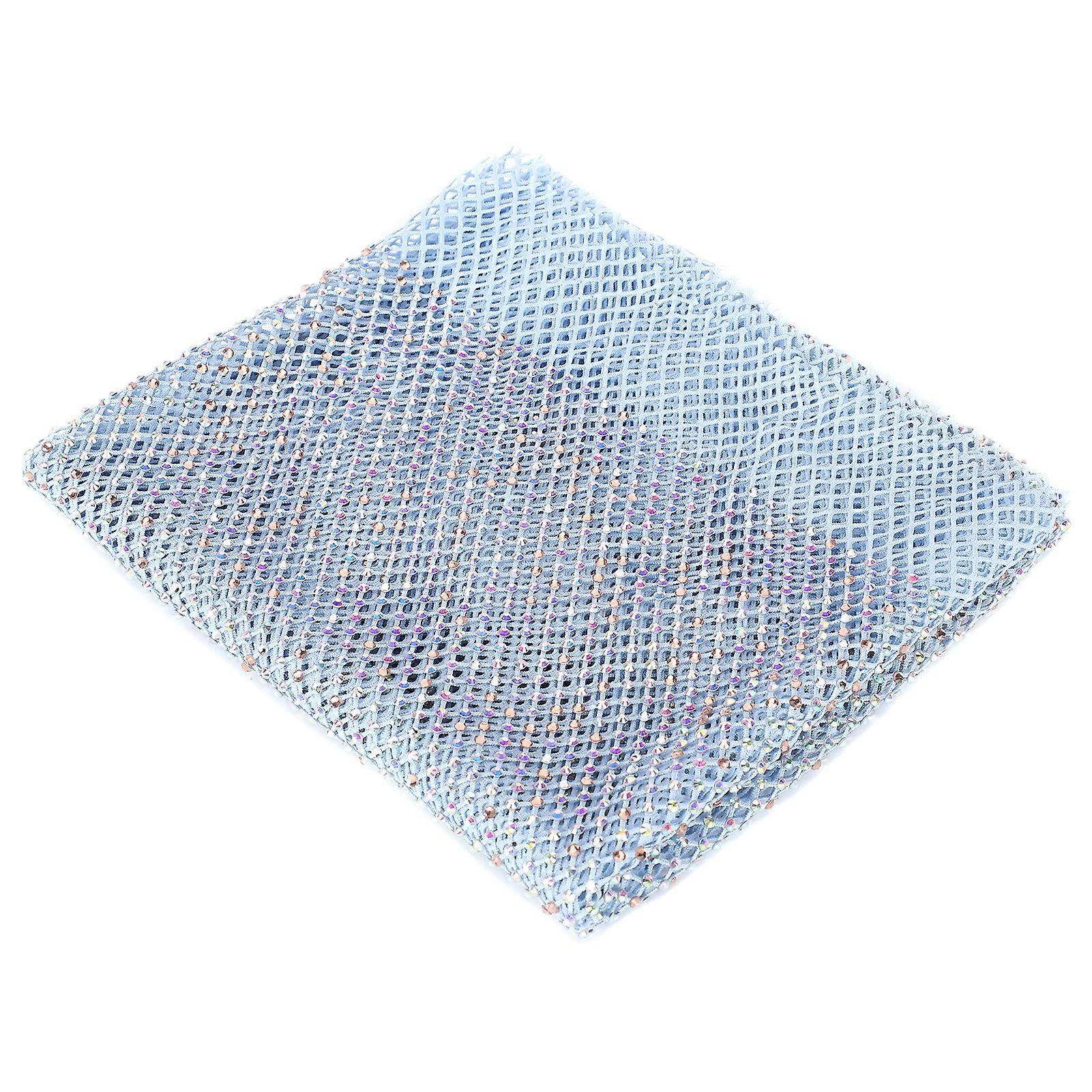 Nastro elastico a rete a rombi, colore AB, per scarpe e abbigliamento, accessori, blu 48x62 cm