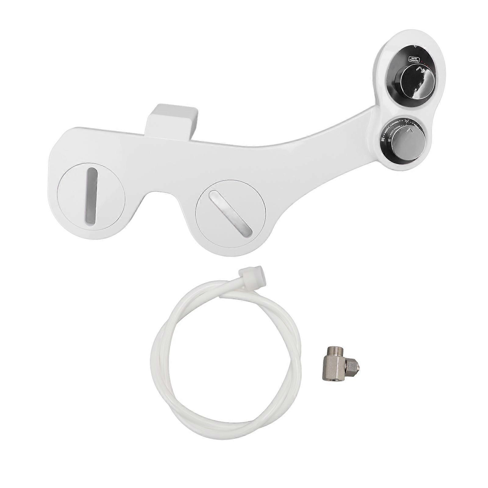 Toilet Bidet Attachment Sprayer Front Back Cleansing Cold Water with 2 Retractable Nozzles