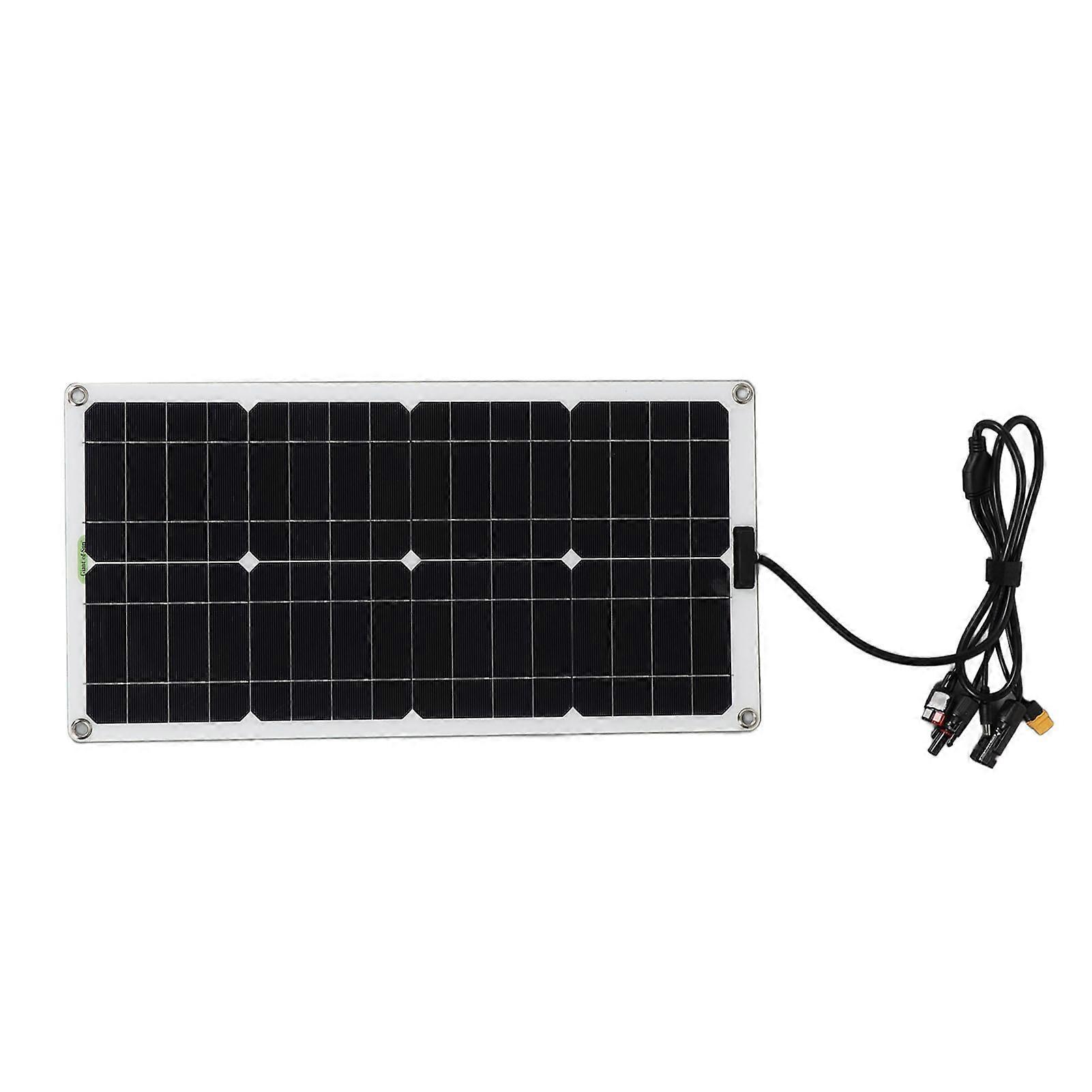 100w Monocrystalline Silicon Multi Function Interface Solar Panel for Outdoor Camping Home Emergency Power Supply