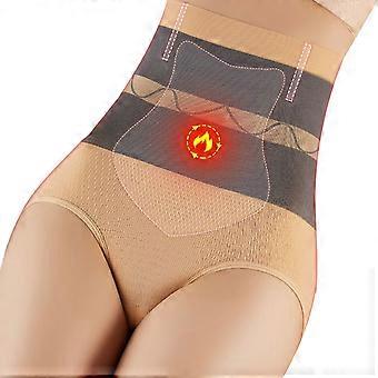 Women Tummy-Control Shapewear Panty Winter Thermal Compression Body Shaper High Waist Traceless Slimming Butt Lifter  Red XL