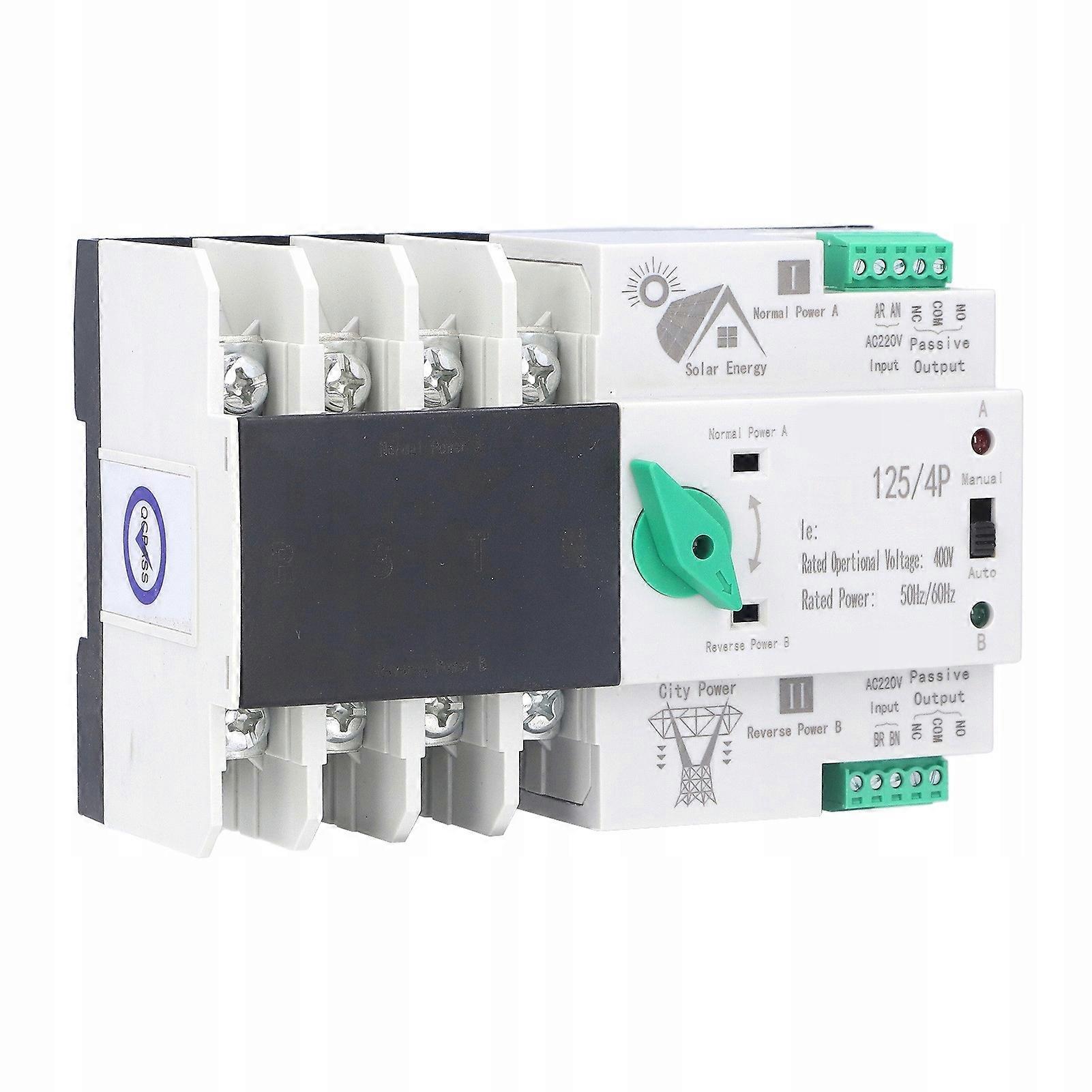 400v 50/60hz Automatic Power Switch 125a/4p Solar