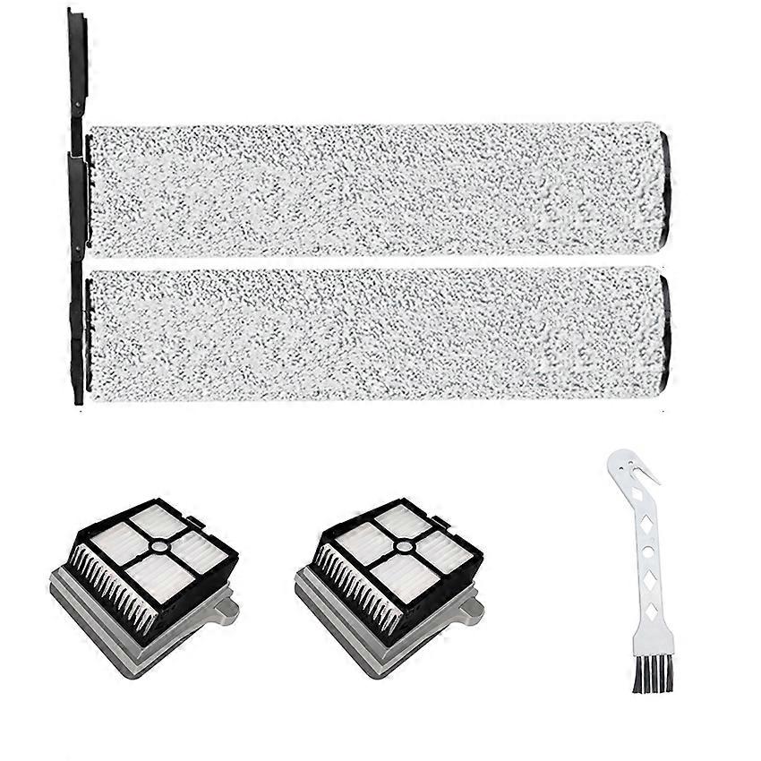 Scrubbers Roller Brush Filter Accessories for Steam 2.0/Steam2.0 Pro Max (2x Roller Brushes + 2x Filters + 1x White Bird Brush)
