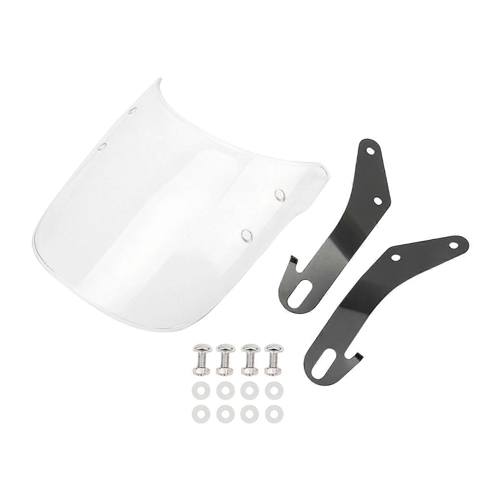 Motorcycle Windscreen Scooter Wndshield 4 to 7" Headlamp Replacement Windproof