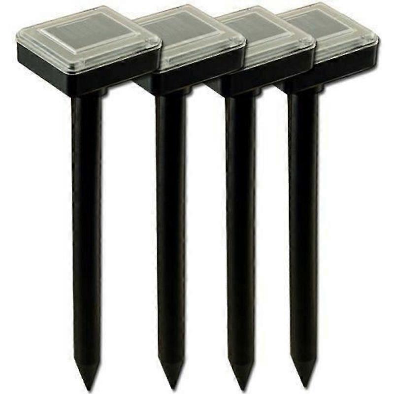 Aihontai 4 x Solar Powered Ultrasonic Mole Repeller for Garden - Also for Rats Mice Voles etc - Mole Repellent
