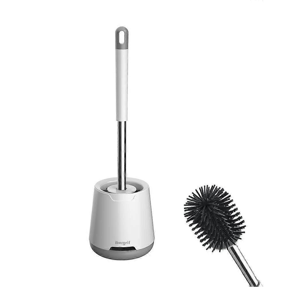 Quick-drying toilet brush with holder for bathroom