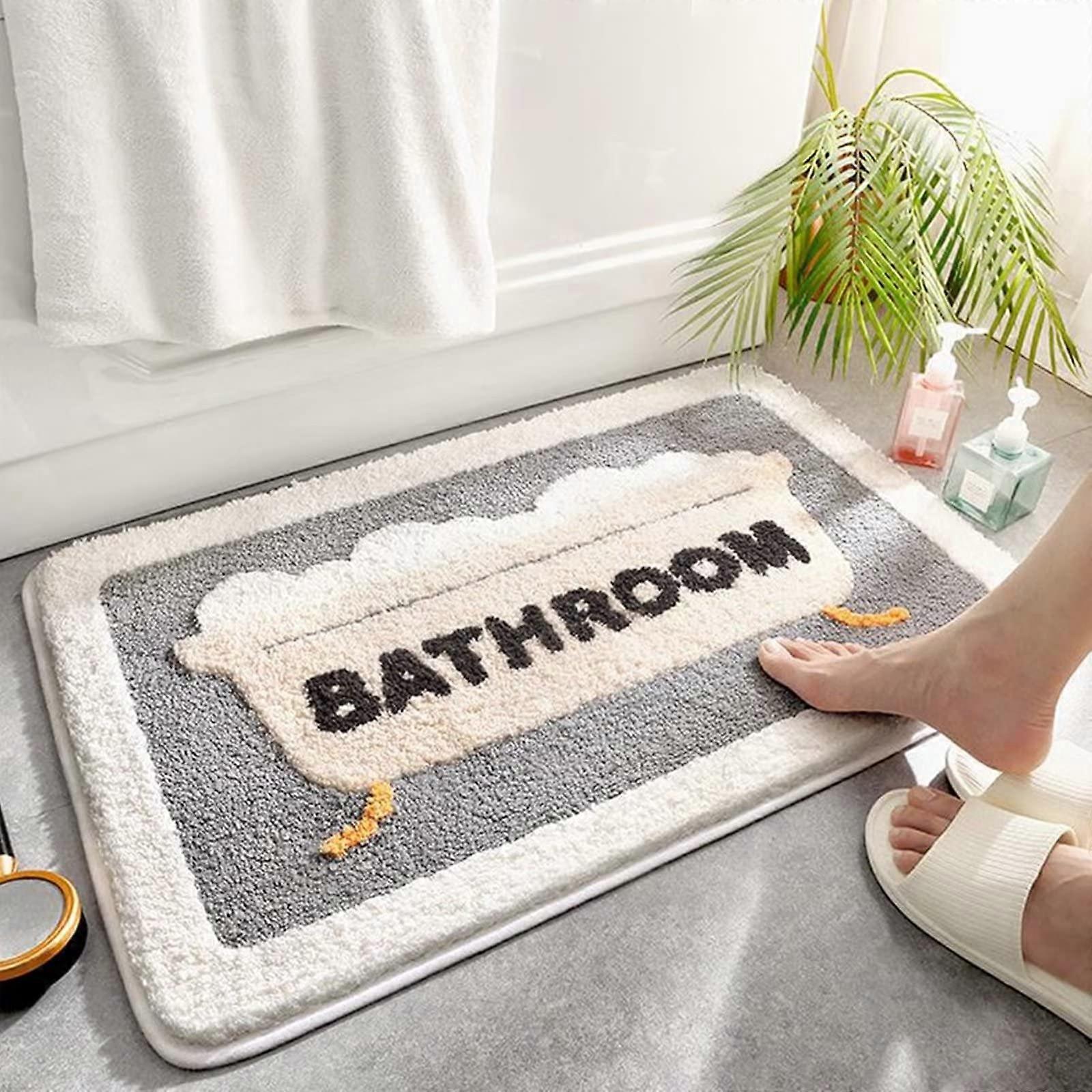 Bath mats, super -absorbing floor mat, water absorption and fast dryer, non -slip carpet (50 80cm)