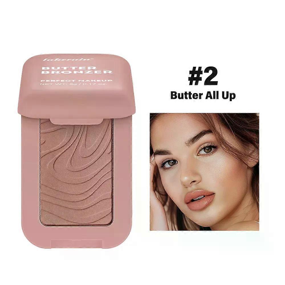 Shibingsheng Bronzer Butter Bronzer for Dark Complexions Contour Palette with Matte Brown Shades for Nose Cheek and Profile Natural Nude Make