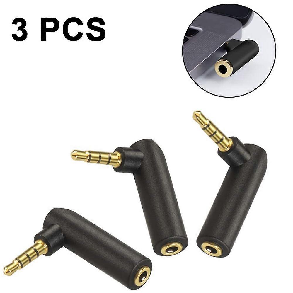 3-piece set 4-section L-shaped headphone audio converter