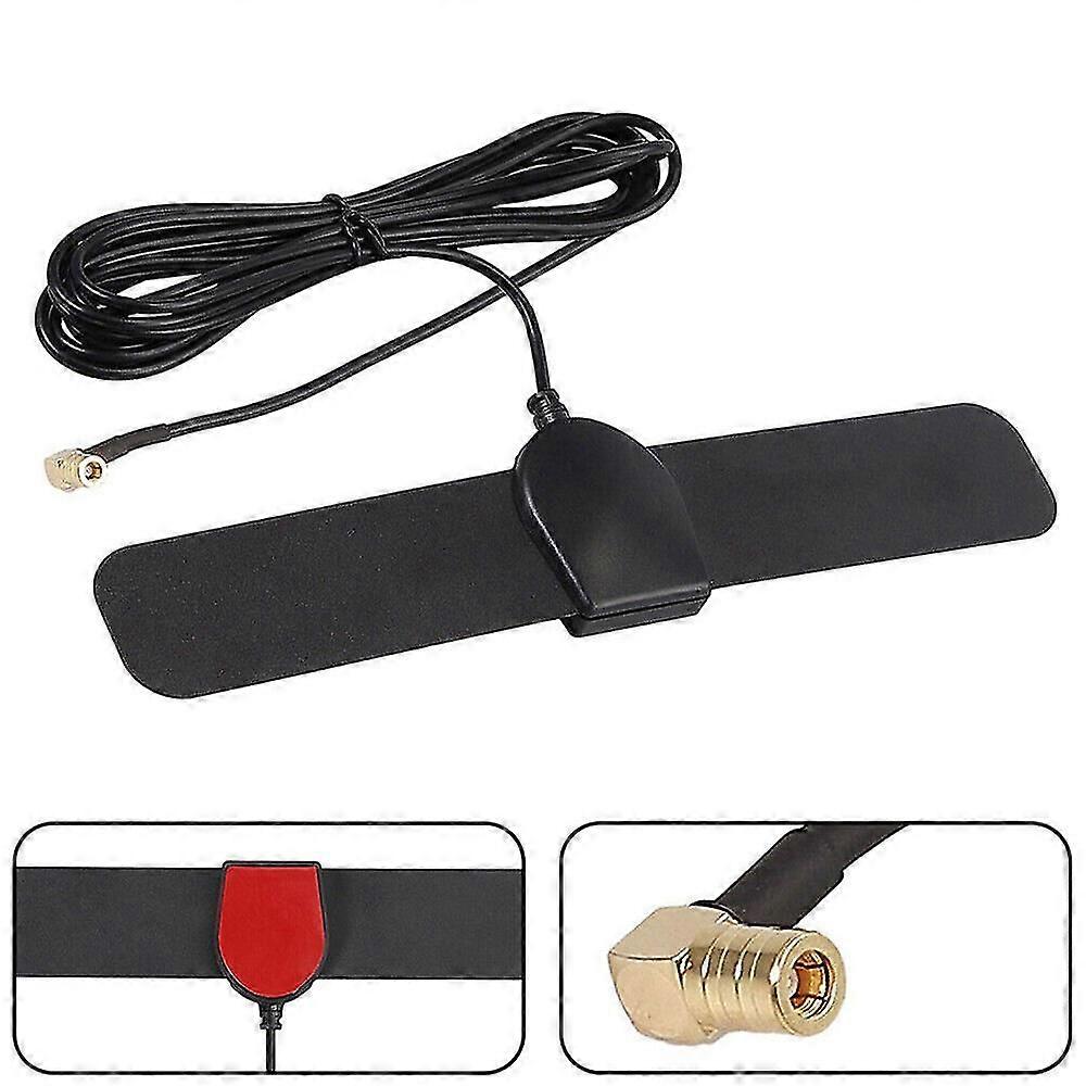 Antenne DAB pour voiture Adaptateur DAB+ Antenne adhésive Autoradio DAB+ Radio numérique