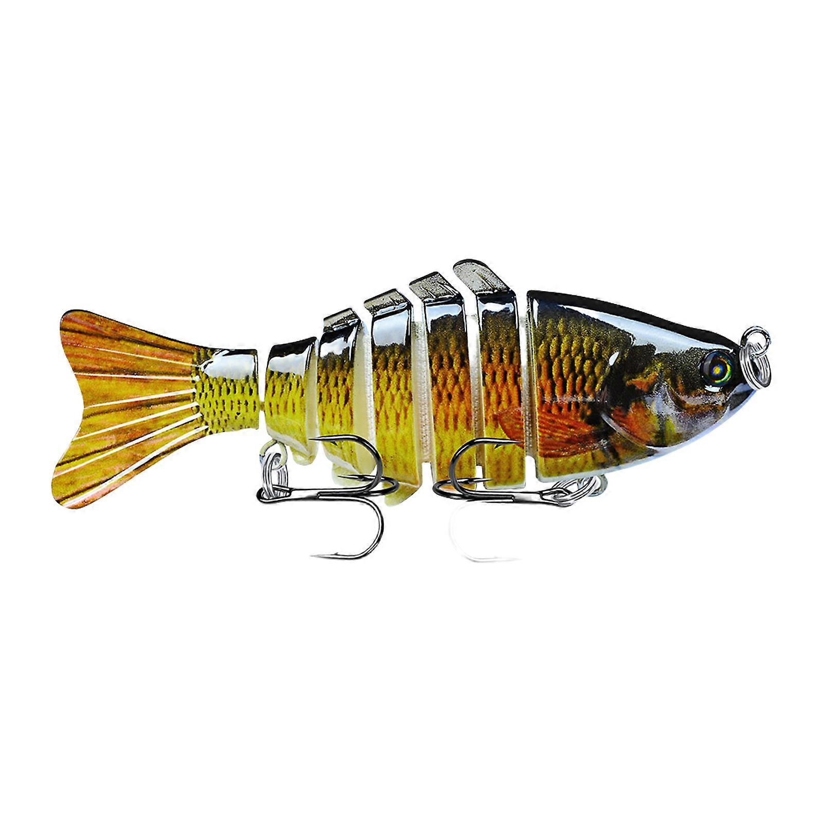 Multi Jointed Swimbaits 10cm Fishing Lure 7 Segment Artificial Hard Baits  Swimming Lures with Treble Hook for Trout | Fruugo SE