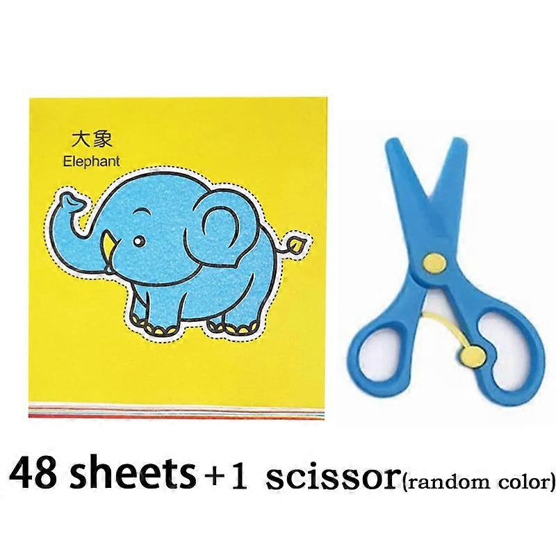 Kids Scissor Skills Workbook: Animal & Fruit Cutting Practice, 48 Or 90 Pages