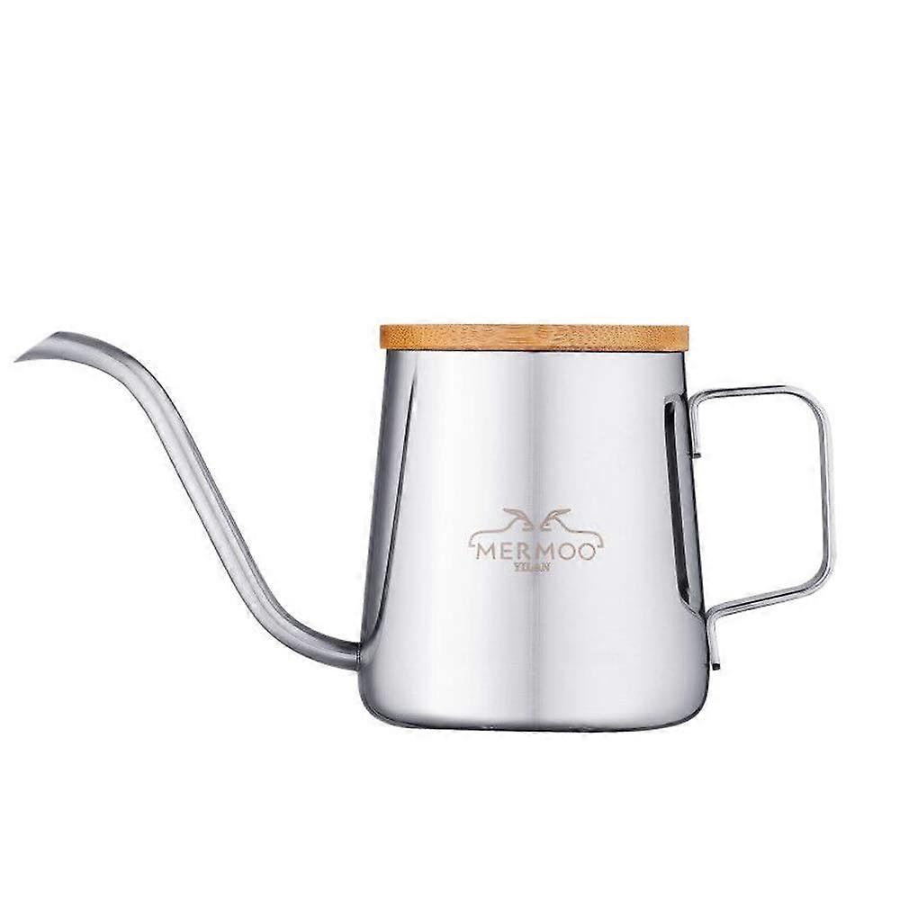 Gooseneck Kettle with Lid Small Pour Over Coffee Kettle 350ml Stainless Steel